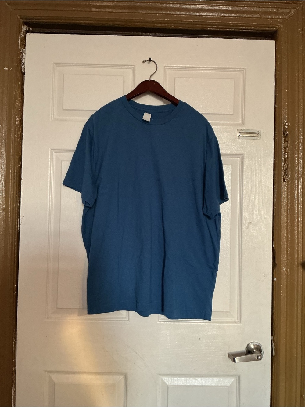 George Men's Short Sleeve Crew Tee in Teal Blue